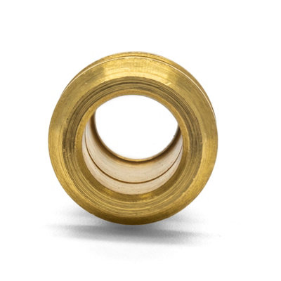 Brass TRV Radiator Reducer Compression Valve - 15mm to 10mm - Pack of 2