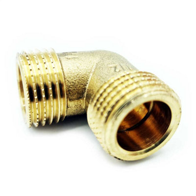 Brass Water Pipe Male Elbow Adapter Connector 1/2 inch BSP Thread Fittings