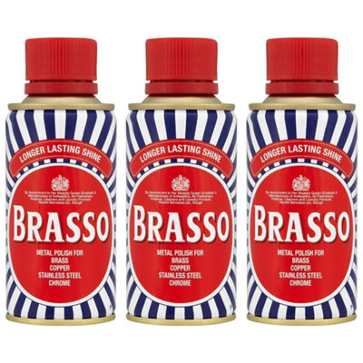 Brasso Metal Polish Liquid For Brass Copper Chrome, 175ml (Pack of