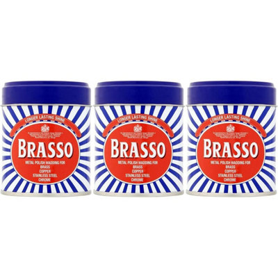 Brasso Metal Polish Wadding 75 g (Pack of 3)