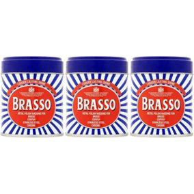 Brasso Metal Polish Wadding 75 g (Pack of 3)