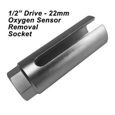 BRAVE TOOLS 22mm 1/2" DRIVE LAMBDA OXYGEN SENSOR REMOVAL SOCKET TOOL + HOLE WINDOW WIRE 15-5