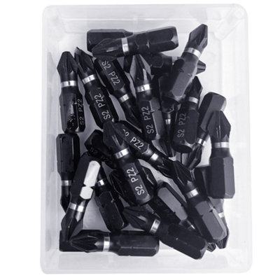 Brave Tools PH2 Impact Drill Driver Screwdriver 26pc Bits Set Magnetic ...