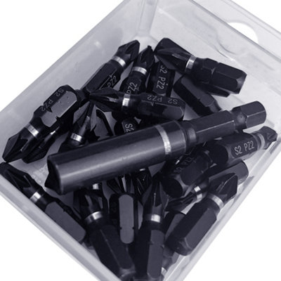 Brave Tools PH2 Impact Drill Driver Screwdriver 26pc Bits Set Magnetic ...