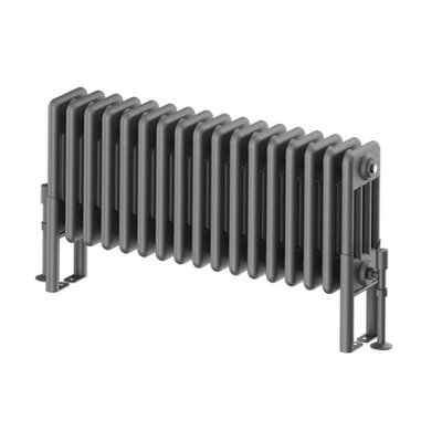 Braxton Grey Quadruple Horizontal Column Radiator - 400x785mm