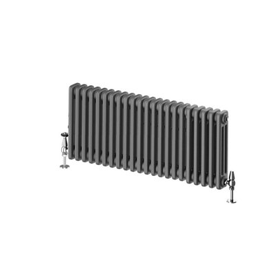 Braxton Grey Triple Horizontal Column Radiator - 400x1010mm