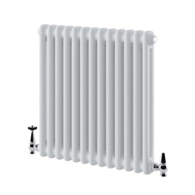 Braxton White Double Horizontal Column Radiator - 600x605mm | DIY at B&Q