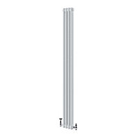 Braxton White Double Vertical Column Radiator - 1800x200mm