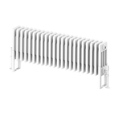 Braxton White Quadruple Horizontal Column Radiator - 300x1010mm