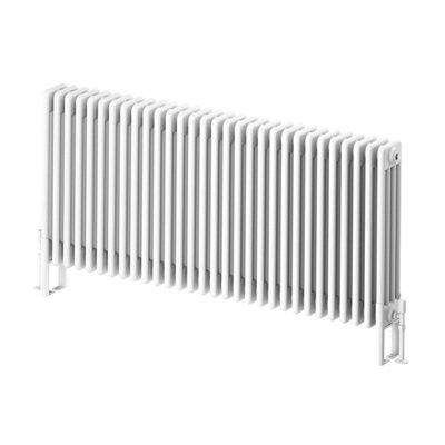 Braxton White Quadruple Horizontal Column Radiator - 600x1370mm