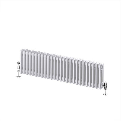 Braxton White Triple Horizontal Column Radiator - 300x1190mm | DIY at B&Q