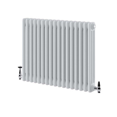 Braxton White Triple Horizontal Column Radiator - 600x785mm