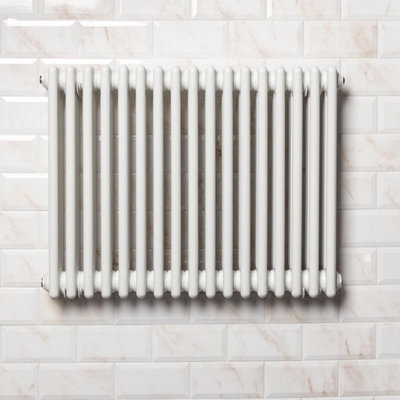 Braxton White Triple Horizontal Column Radiator - 600x785mm - 3
