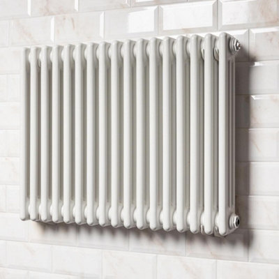 Braxton White Triple Horizontal Column Radiator - 600x785mm - 4