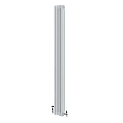 Braxton White Triple Vertical Column Radiator - 1800x200mm