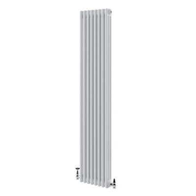 Braxton White Triple Vertical Column Radiator - 1800x380mm