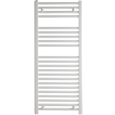 Bray Electric Heated Towel Rail, Prefilled, Straight, White - W500 x H1500 mm