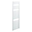 Bray Heated Towel Rail For Central Heating, Straight, White - W400 x H1800 mm