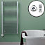 Bray Thermostatic Electric Heated Towel Rail With Timer, Straight, Chrome - W500 x H1200 mm