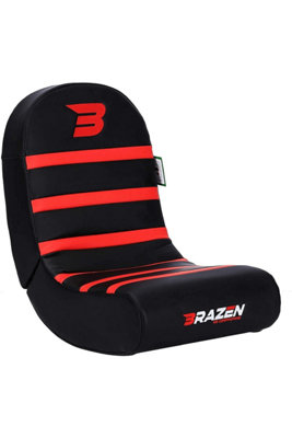 BraZen 18115 Piranha Floor Rocker Red & Black Gaming Chair