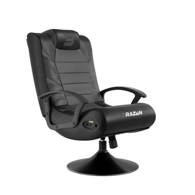BraZen Pride Bluetooth Surround Sound Gaming Chair Grey