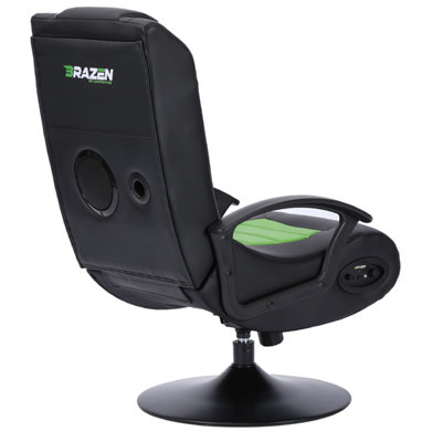 BraZen Stag 2.1 Bluetooth Surround Sound Gaming Chair - Green