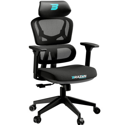 BraZen Sultan Elite Esports PC Gaming Chair - Blue