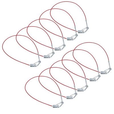 Breakaway Towing Cable For Braked Trailers Caravans Hook And Clevis Pin End 10pc