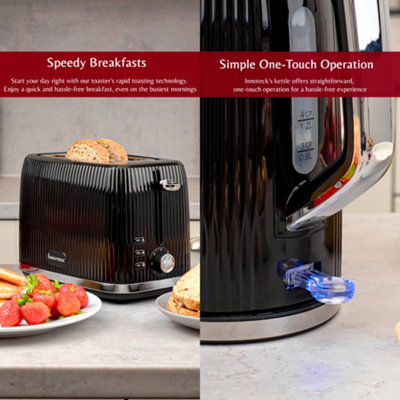 Breakfast Set - Kettle & Toaster in Black