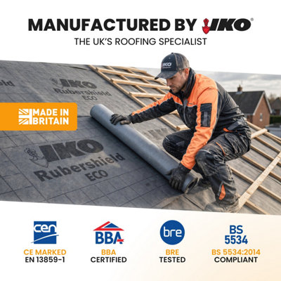 Breathable Roofing Membrane, 1m x 50m (50m²) - 100 GSM, 3-Layer Vapor ...