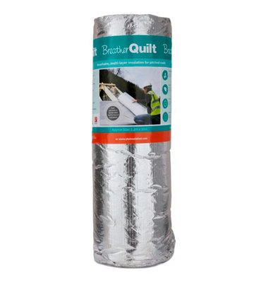 BreatherQuilt Multifoil Insulation Roll 1.2m x 10m Coverage 12m²