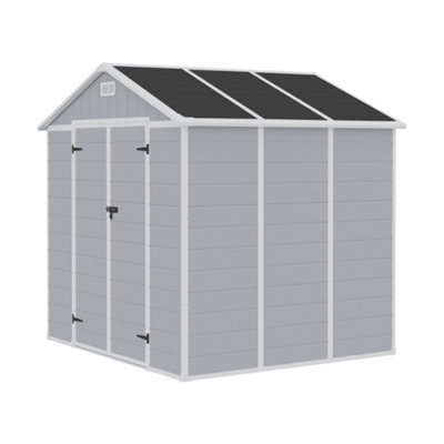 BREADEN　86tiptop Breeins 8x6ft Garden Durable Plastic Shed Apex Roof Furniture