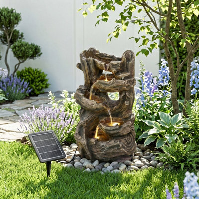 Breeins Distressed Vintage Finish Multi-Tier Cascading Water Feature ...