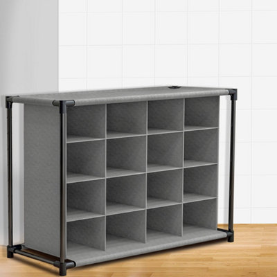 Breeins Four-layer Sixteen-grid Non-woven Simple Economical Shoe Rack ...