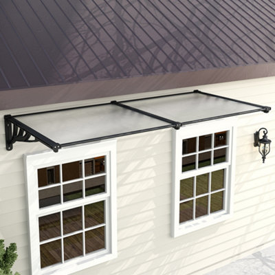 Breeins Front Waterproof Front Door Canopy Outdoor Awning Window Garden ...