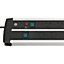 Brennenstuhl 12 Gang Extension Lead - USB Ports - Heavy Duty Cable - Aluminium Body