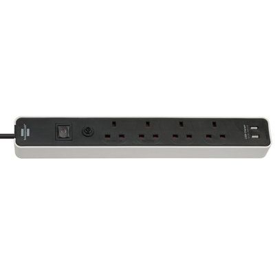 Brennenstuhl 3-Gang Extension Lead – 3 Metre Heavy Duty UK Plug With Switch