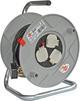 Brennenstuhl Cable Reel - Heavy Duty 50 Metre Cable Reel - Thermal Cut-Out