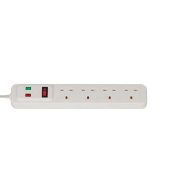 Brennenstuhl Extension Lead With Surge Protection - 4 Sockets - 2 Metre Cable Price Comparisons | Compare The Build