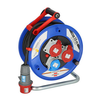 Brennenstuhl Garant CEE 3 IP 44 Industrial/Construction Site Cable Reel 30 m H07RN-F 5G2.5 - 1238020