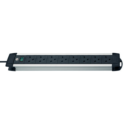 Brennenstuhl Premium-Alu-Line 8 Socket Extension lead - Aluminum ...