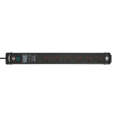 Brennenstuhl Premium-Line 6 Way Extension Lead - 60,000A Surge ...
