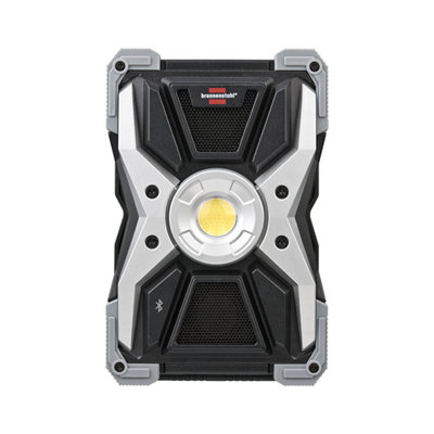 Brennenstuhl Rechargeable Work Light With Bluetooth Speaker Rechargeable LED Light 3000 Lumens - Lasts Up To 25 Hours per Recharge