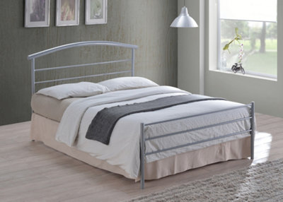 Brennington 3FT Single Silver Metal Bed