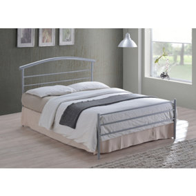 Brennington 3FT Single Silver Metal Bed