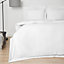 Brentfords Oxford Edge Hotel Duvet Cover Pillowcase Set, White - King