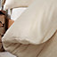 Brentfords Teddy Duvet Cover with Pillow Case Bedding Set, Cream - King