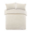 Brentfords Teddy Duvet Cover with Pillow Case Bedding Set, Cream - Single