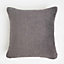 Brentfords Teddy Fleece 4 x Cushion Covers Square Soft, 18" x 18" - Charcoal