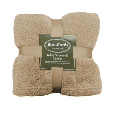 Brentfords teddy supersoft throw sale